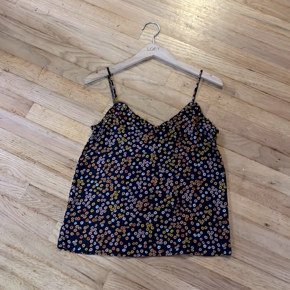 LOFT floral camisole blouse size xxsP
